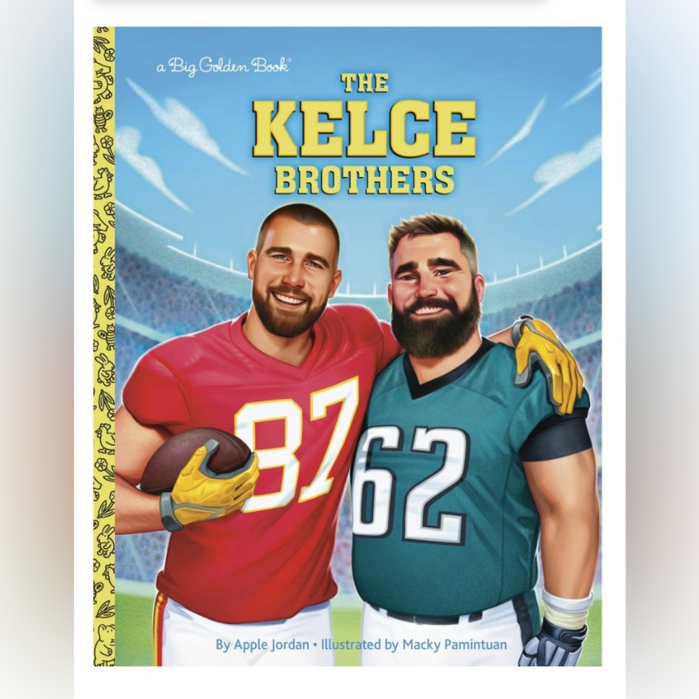 KELCE BROTHERS Special Larger Little Golden Book Hardcover - NEW